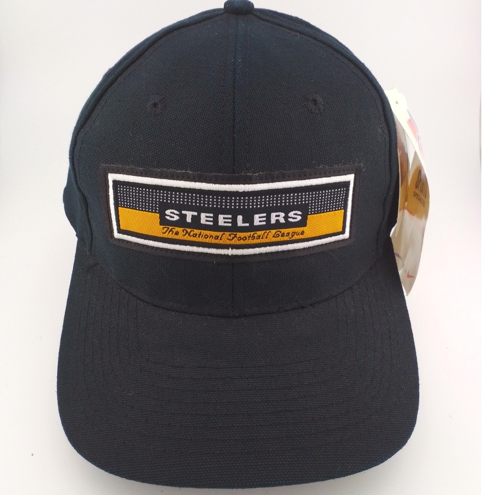 Vintage Sports Specialties Pittsburgh Steelers NFL Cap Mens Black Adjustable Hat